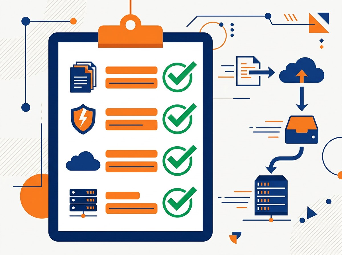 Restore test checklist for backup testing and data loss prevention on a data backup schedule