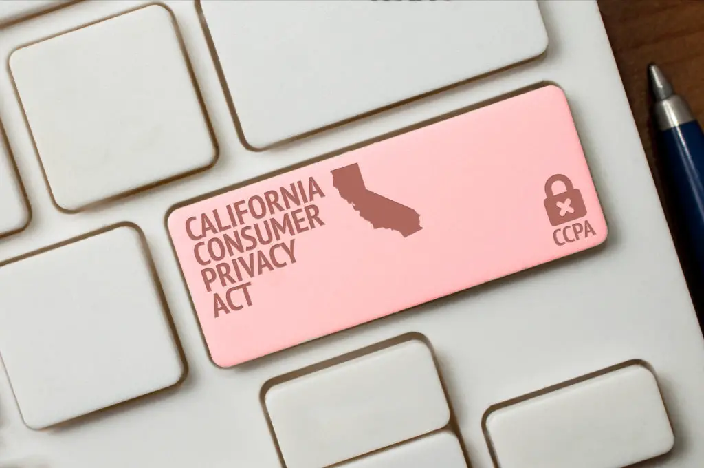 Keyboard enter key hinting at push button california consumer privacy act ccpa compliance